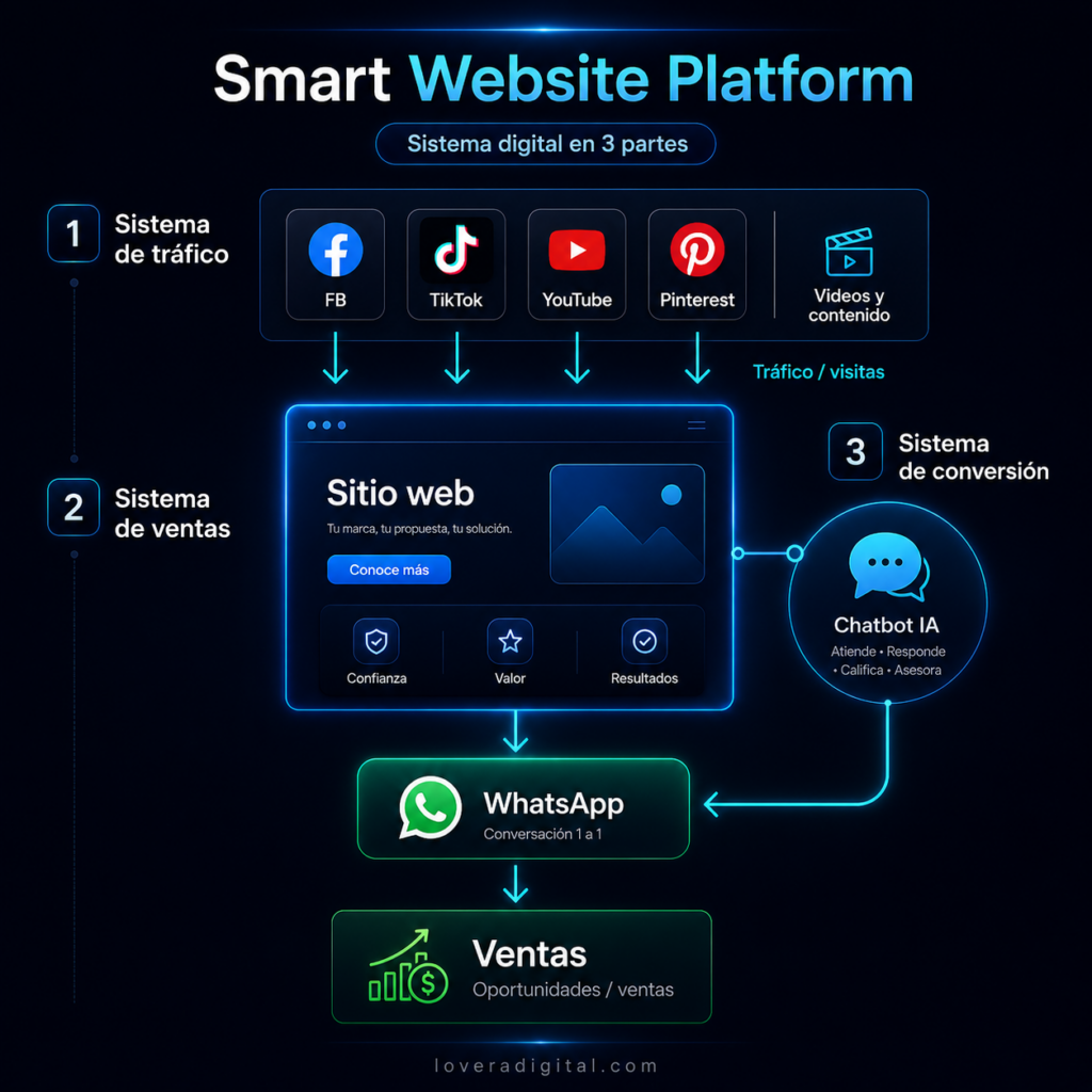 Smart website platform diagrama